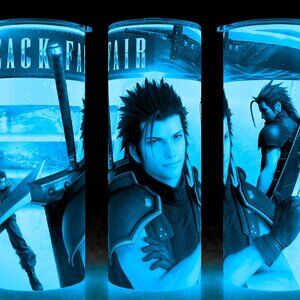 Glow in the Dark Zack Fair Final Fantasy 7 Gaming Cup Mug Tumbler 20oz